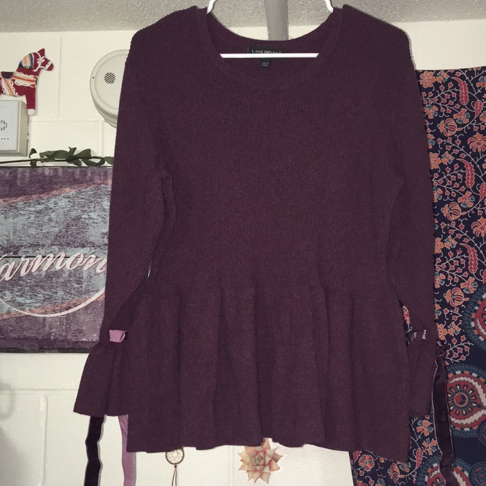 Peplum sweater
